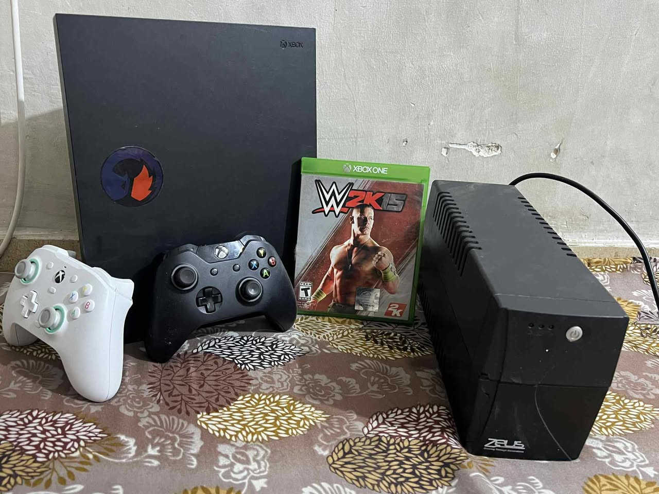 سلام عليكم اكس بوكس وان اكس لوك ستيكر نضافه ١٠٠٪ مابي اي عطل نضيف كلش وياه يدتين وحده اصليه مالته وثانيه كيم سير وياه يو بي اس 
العاب fc26
Call of duty wll 
Battlefield 1 
Call of duty 
Minecraft 
وقرص مصارعه wwe15
السعر 290وبي مجال قليل 
مكان بغداد غزاليه


**إذا كنت صاحب هذا الإعلان وتريد حذفه لأي سبب، رجاءا أرسل رسالة إلى الدعم الفني**