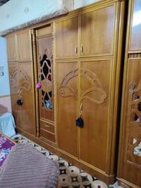 غرفة اخشاب تسكام + كنتور تسكام بيبان سلايت  نظيفات جدا السعر خاص لتواص...