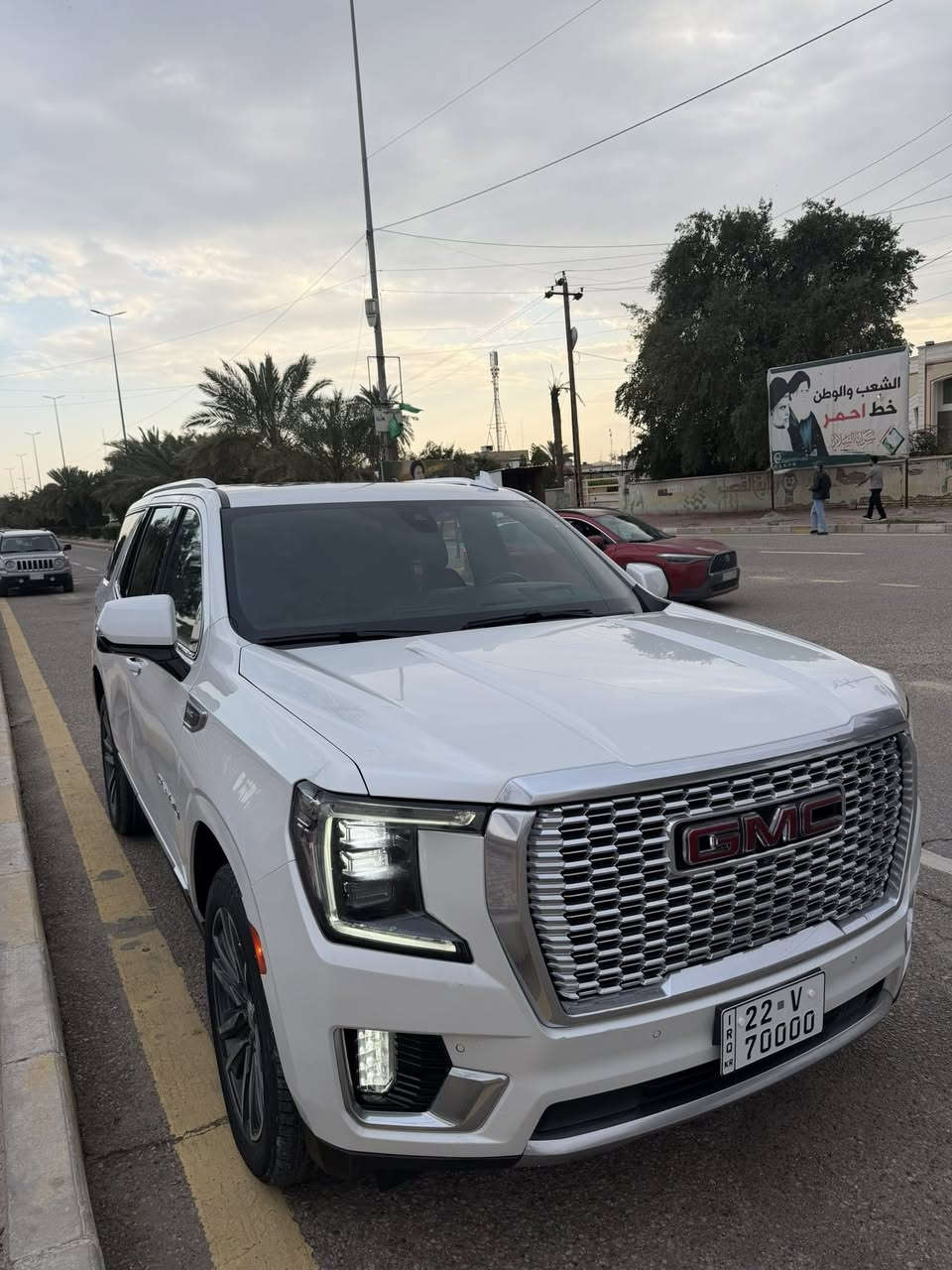 السلام عليكم ورحمة الله وبركاته
GMC
يوكن دينالي  
موديل ٢٠٢١. 
وارد امريكي حادثها جهه السايق بدون دواخل ايرباك برده وراجع مصلح سياره جديدة محرك مامفتوح ماشية ١٠٧ الف كيلو متر تخم تاير مابيها اي نواقص مواصفات الدينالي معروفة داخل اسود ويل كب كاديلاك مكانها ميسان  ابيعها رقم اربيل عادي 
للاستفسار الاتصال ***********
