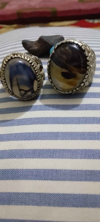 محابس فضة • ٩٢٥ • احجار يماني