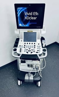 📢 للبيع – جهاز إيكو احترافي GE Vivid E9 XDclear 💎 جهاز متطور بفئة الأج...