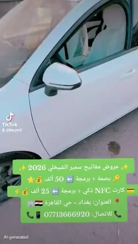 بصمة BYD 50 الف دينار كل شامل كل انوع BYD 
كارت تشغيل NFC مع برمجة 25 الف دينار فقط لكل انواع BYD 
العنوان بغداد حي القاهرة قرب جامع النداء  
رقم ***********
