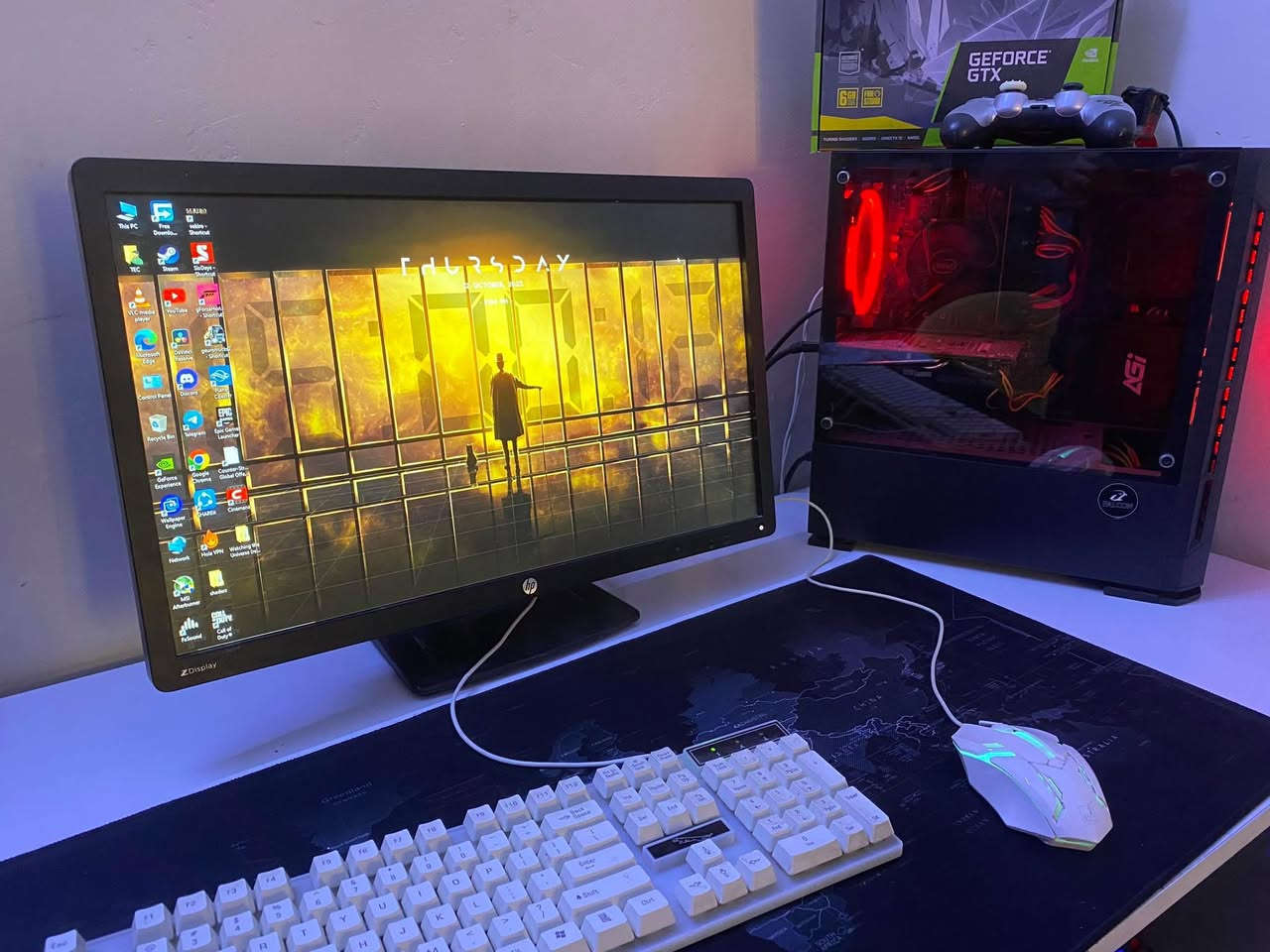 📌 المواصفات:
• كرت شاشة GTX 1660 Zotac 6GB
• معالج Intel Core i3-8100
• RAM 16GB 3200MHz
• SSD 128GB + HDD 500GB + 320GB
• مزوّد طاقة 650W 80+
• لوحة أم Gigabyte H310
• كيس Gaming نظيف

🖥 الشاشة: HP 24” IPS 75Hz
🔌 UPS 3000VA

📌 الحالة: مستعمل قليل الاستخدام، يعمل بشكل ممتاز
📍 الموقع: بغداد – العراق

سعر خاص وتدلل


**إذا كنت صاحب هذا الإعلان وتريد حذفه لأي سبب، رجاءا أرسل رسالة إلى الدعم الفني**