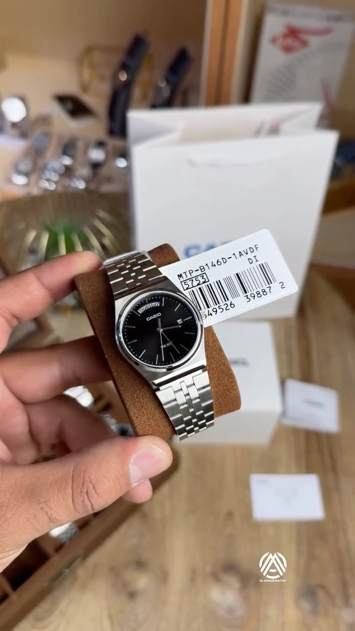 ⁨	Mtp-B146d-1avdf
Casio original 

ضمان وكالة لمدة سنتين ستانلس ستيل + مكينة 

115 الف 

العنوان: السيدية الشارع التجاري عمارة الفسيلة ط1 
***********

#اصلي #ساعات #هدايا #اكسبلور⁩
