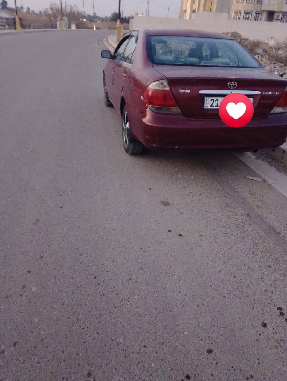 سلام عليكم
للبيع كامري موديل 2005 رقم سليمانيه نكليزي تحويل
وارد امريكي محرك سته سلندر مكفول 
كير مكفول 
مصبوغه عام جماليه بدون دواخل 
سيارة مال جناي 
السعر 76 وبيه مجال 
مكان صلاح الدين بلد 
‏‪***********‬‏
