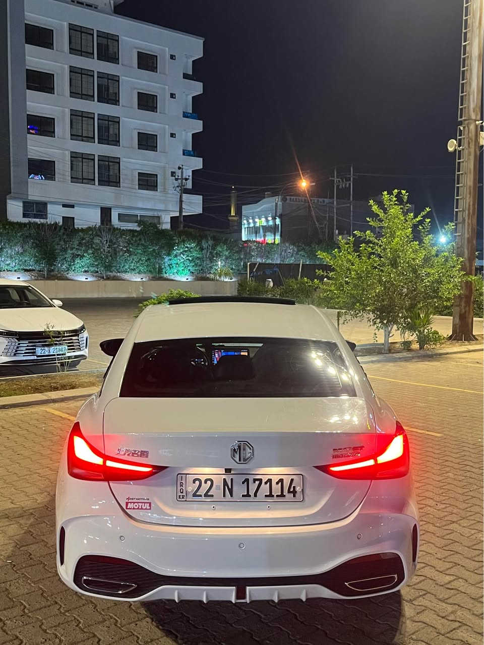 بسم الله الرحمن الرحيم 
                                           2025.     MG GT  ✅
فوول فوول شاشە ئەکتیف سلايد بەسمە 
ئۆتۆ هۆلد برێک بەسمە 5کامیرا 360دەرەجە✅
سەیارەکە:16,000
دوو بەسمە بیلادی 
بێ سبوخ بێ تحدیل بەشەرت
نرخ:-125
ژ.م:-*********** أربيل, العراق
