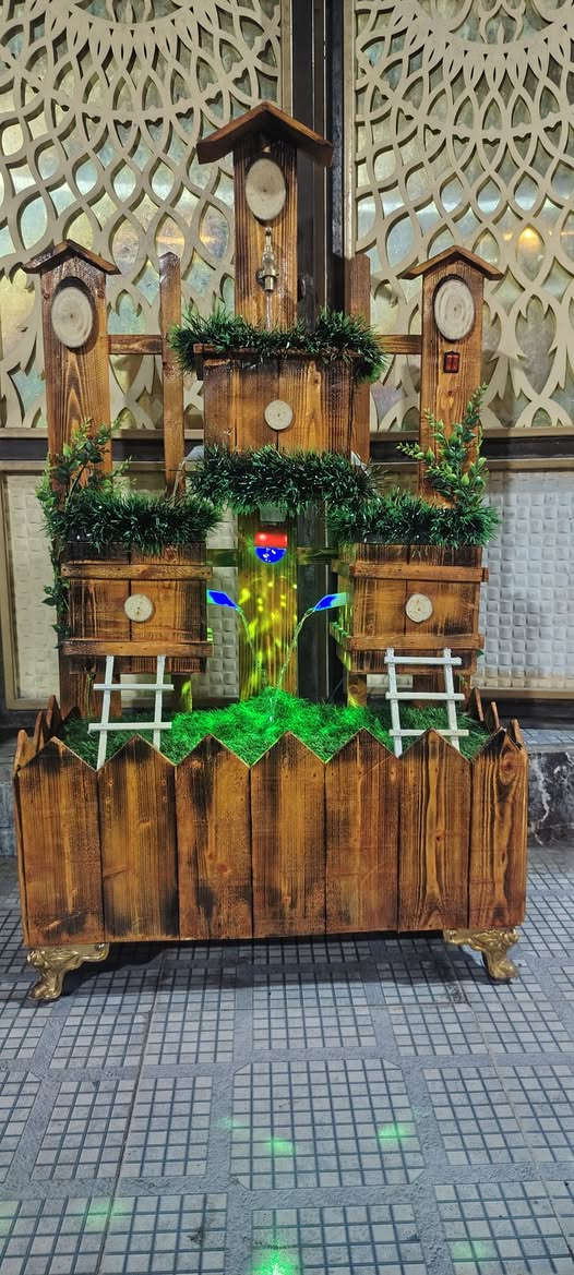 السلام عليكم. نافورة ديكور خشب شغل عراقي يدوي درجة اولى  السعر55الف والتوصيل مجاني داخل الموصل
***********واتساب***********واتساب
