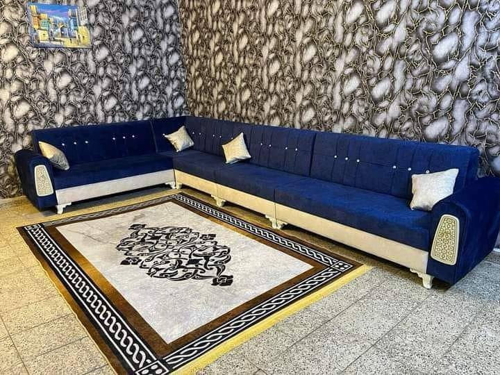 يعلن !معمل الياسر للأثاث المنزلي عن توفير  الوان  وموديلات مميزه 
حسب طلب الزبون 
يتكون الديوان من ٥قطع 
١٠ مقاعد  ٦ امتار ونص 
كما تتوفر قياسات حسب المساحه والطلب 
موصفات  العمل ✌🏻
خشب جام روسي 
سفنج مميز اول 
قماش تركي 🇹🇷
العمل نفس الموصفات المذكوره 
ملاحضه 🔥 
يوجد مع كل طلب ٤ كوشات هديه 
و يوجد  لدينا توصيل الي جميع محافظات العراق  🇮🇶 بسعار مناسبه 
سعر الديوان 300 الف فقط 300 فقط  
للحجز مراسله الصفحه  او وتساب *********** 
ويوجد لدينا اسعار جمله لصحاب  المعارض 🥰
ويكول فرق الرجل الحديد ٢٥الف فقط
