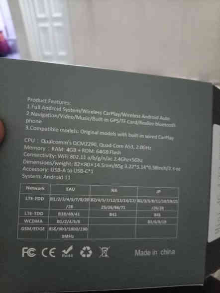 جیهازی ئەندرۆید ئۆتۆو کارپلەەی ڕامی ٤ هاردی ٦٤  تازە ...شاشەی سەیارەکەت ئەکات بە ئەندروید ،ئەتوانێ تەواو ئەپەکان وەک یوتوب و ئەتوانی وەک موبایلێک شاشەی سەیارەکەت بەکار بهێنی ئەوەی بتەوێ ئیشی پێ بکەی وەک یوتوب ،ڤیدۆ تەوای ئەپەکانێ ئینتەرنێت بەکار بهێنی ،نرخی ،نرخی 120 هەزارو مەجالێکی بڕایانە. ژم/*********** السليمانية
