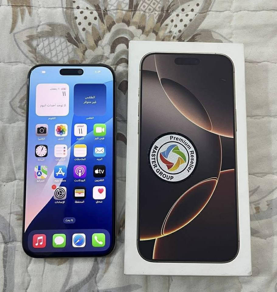 16برو ماكس تيتانيوم صحراوي ذاكره 256
بطاريه 91 نظافة 100 ماستر شرق اوسط 
جهاز آخو جديد ملحقاته كاملة وجديد
لاصق شاشه وحافظه سعر 1280 الف 🔐 
………………..
مكاني سيديه *********** واتساب
