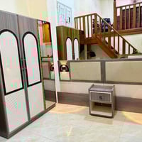 دولاب١٥٠×٢٢٠ • ٢سرير١٢٠ • خشب روسي