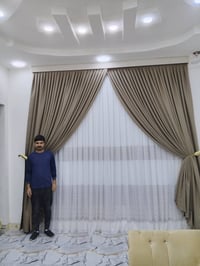 ستائر مودرن • تفصيل احترافي • شيفون وتعتيم