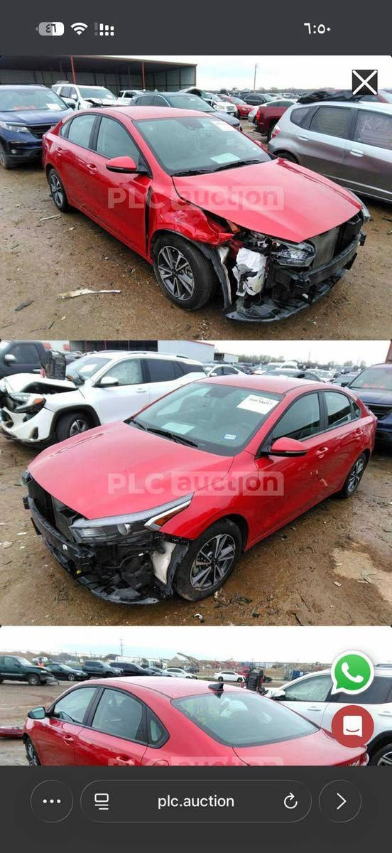 السلام عليكم/كيا فورتي موديل 23 كفالة من الصبغ بيها جامع امامي مبدل بدون صبغ بدون داخل بدون بارد محرك 2000 السيارة علي وضع الشركة جديدة بمعنى الكلمة ماشية قليل تخم تاير جديد بطارية جديدة السعر 135 وبيها مجال العنوان بغداد البياع الشرطة الخامسة ***********
