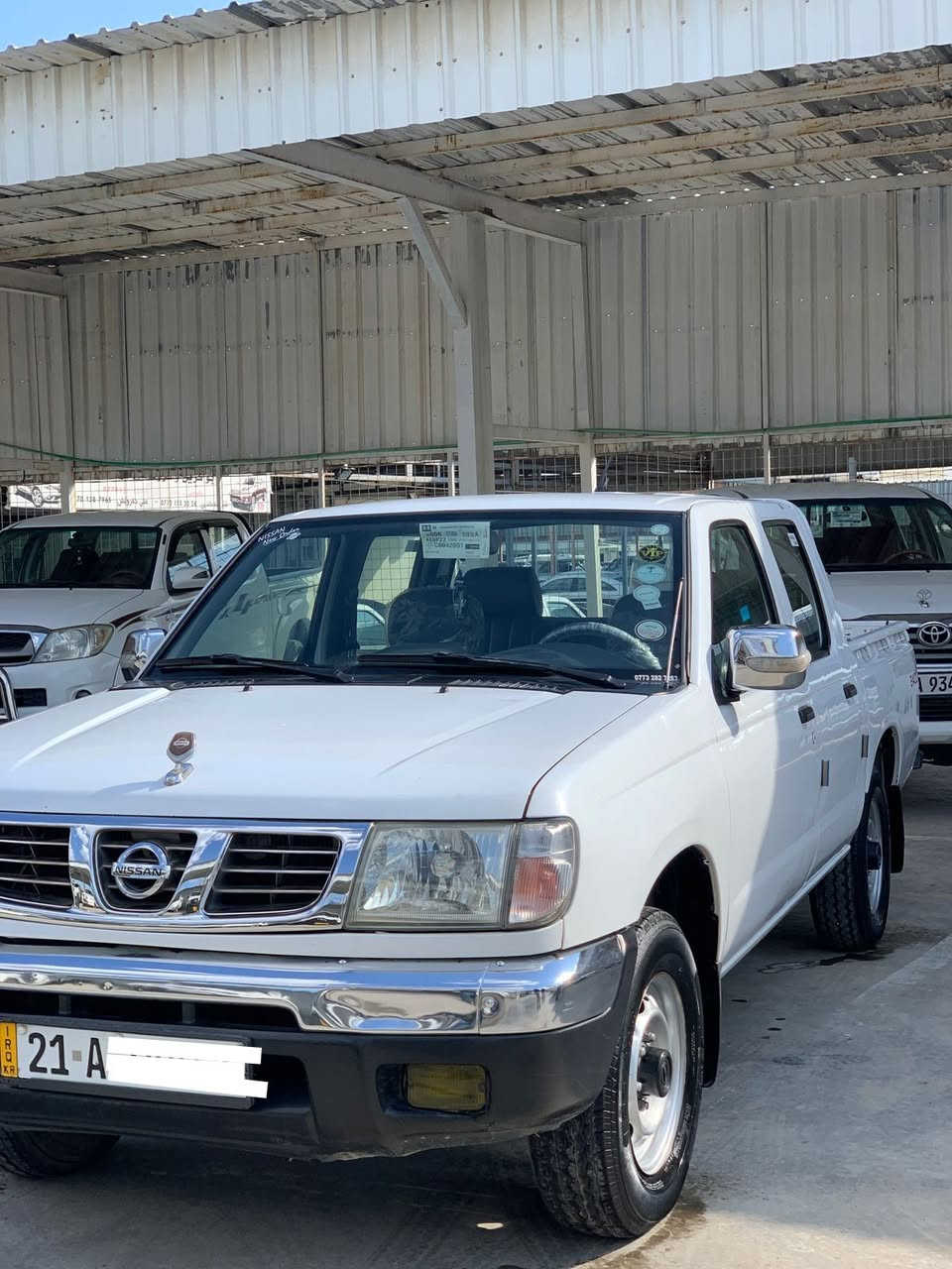 نیسان پیکاب مۆدێل 2001 سەنەوی تازەیە تا 2028  گێڕ و مەکینە بەشەرت دوو پەڵە بچووک بۆیاخی هەیە
شوێن سلێمانی 
ژمارەی مۆبایل
*********** السليمانية, العراق
