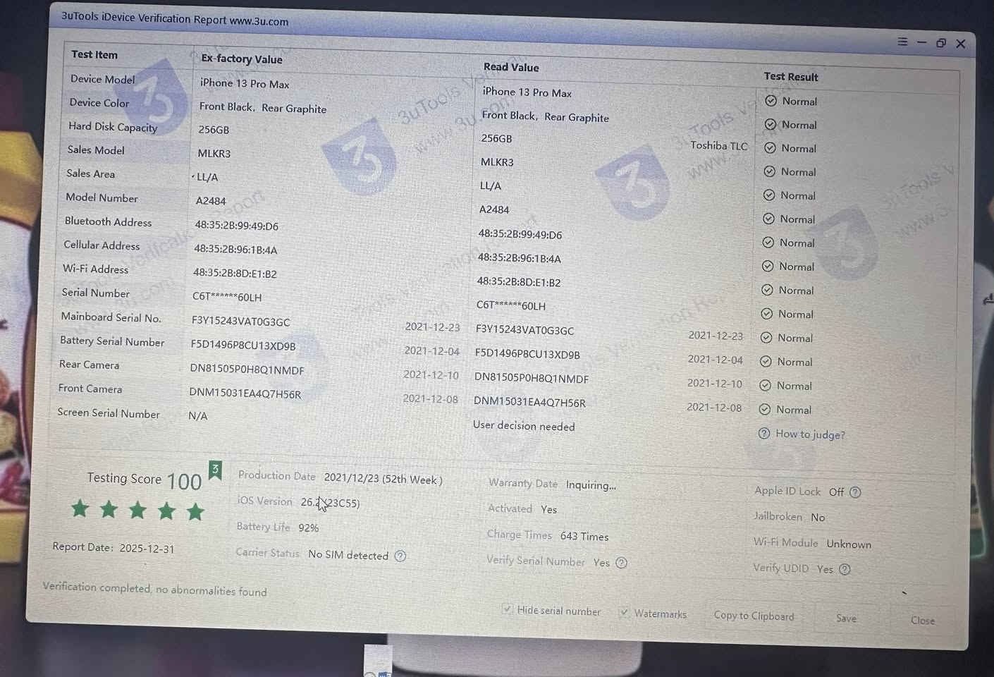 ايفون 13 برو ماكس ذاكره 256 جهاز نظيف امريكي بطارية 92 معلايه ، مامبدل بي اي شي ومفحوص حاسبة . 
السعر650
مكان نجف/***********

