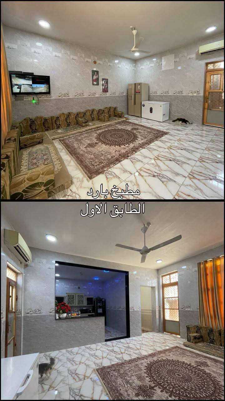 السلام عليكم ورحمه الله وبركاته
بيت اللبيع زراعي سند 25 مشمول بتطويب المساحة 620م
الاساس والبناء كونكريت كرافت
مساحة البناء 300م والباقي 320م كراج سيارة وحديقة
الطابق الاول متكون
من غرفتين نوم
واستقبال 
واصاله 
ومطبخ حار وبارد
وصحيات خارجيه
ممرات خارج البيت العرض مترتين ونص مع مطبخ خارجي
واستقبال خارجي وصحيات خارجيه 
الطابق الثاني متكون
من غرفتين
واصاله 
ومطبخ
وصحيات
العنون الديوانية ام طباشي قرب مدرسه 14تموز
الاستفسار الاتصال ع الرقم ***********
