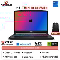 MSI KATANA i7 gen 14 HX  RTX 5050 8G 115W استعمال قليل جداً اقل من اسب...