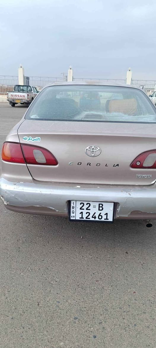 كورلا موديل 2000 وارد امريكي 
فل اوتماتك رقم شمالي جديد 
مكينه جديده 1800vvt
شاشه Android
بطاين +يدات داخل خارج كله جديد
دوشمه +ارضيات جلد +دوسات كله جديد
باور+تخم صدر جديد
ديكارت+بنزات جدد
راديتر جديد وكاله 
تخم تاير جديد
جامه اماميه +بطاريه جدد 
تدفئه وتبريد
ما تصرف عليها الف ماعدا الكشر ينرادلها صبغ
مكان السياره ((((((سامراء)))))) .....السعر....57 وبيها مجال بسيط
للاستفسار *********** سامراء, صلاح الدين
