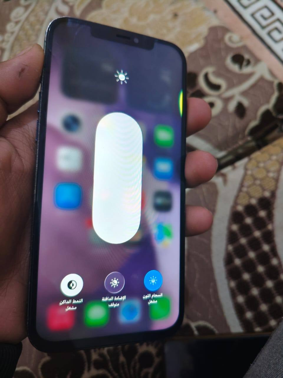 12 برو ماكس الجهاز مبدل بس شاشه بطاريه 75 الذاكره 256 مكان الناصريه اسكان الصناعي للاستفسار على هذا الرقم ***********
