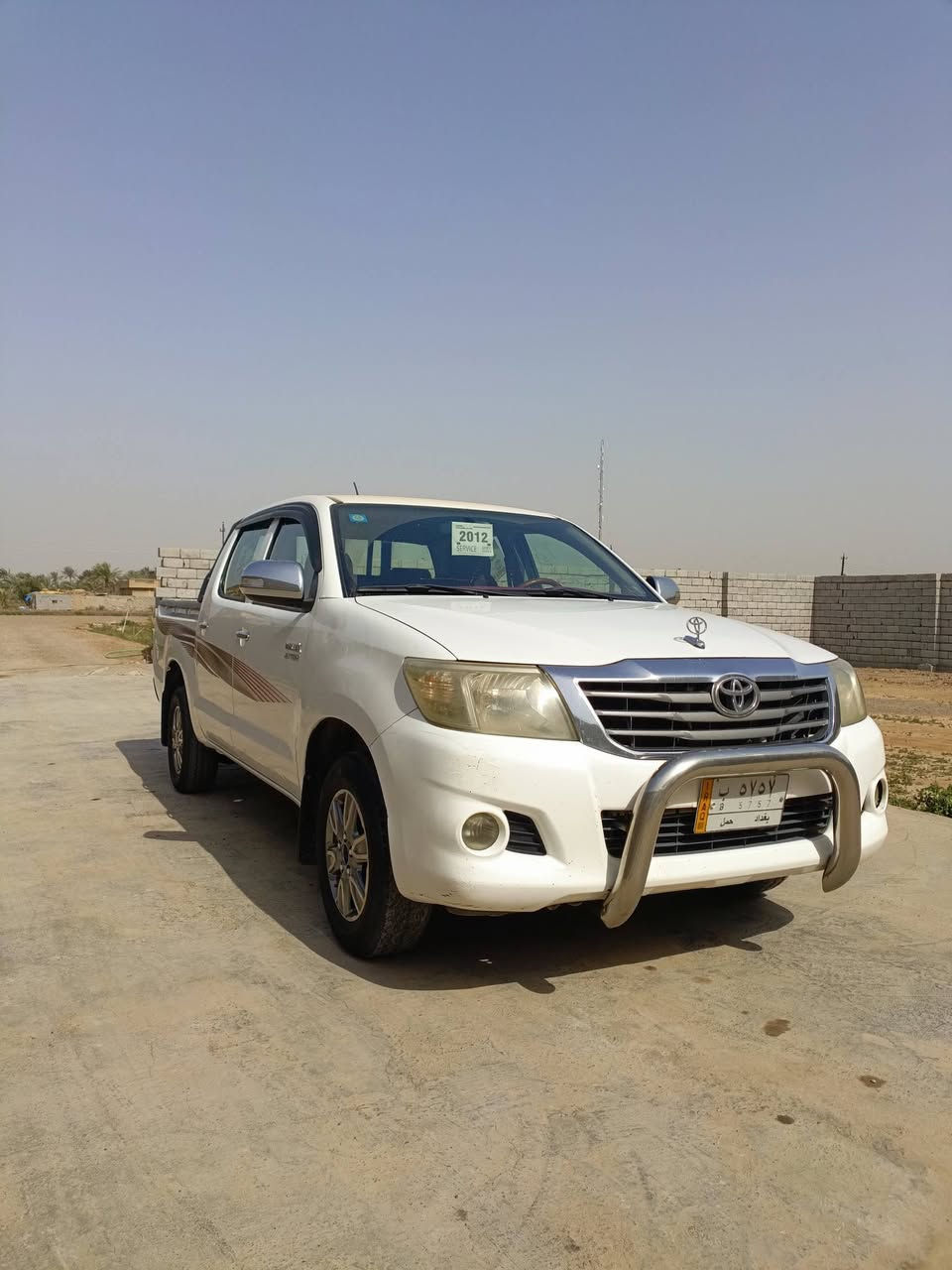 السلام عليكم بيكم تيوتا 2012السياره بيه صبغ الباب مال السايق ول وراه من الخط وجوه رقم بغداد الماني مميز سنويه لل28 محرك مجفت شاصي 19كويتي***********/كير عادي العنوان بغداد التاجي منشأ نصر السعر 168
