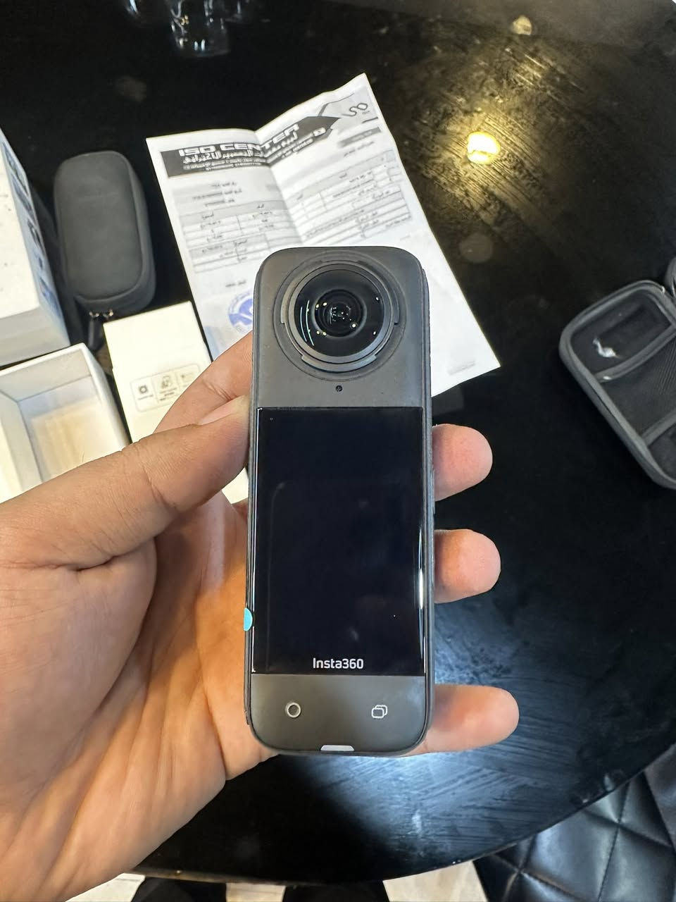 كاميرا انستا 360 X4
دقة التصوير 8K 🔥
بالنسبة للنضافة ممستخدمة نهائياً 
فقط مفتوحة من الكارتون 
والستيكرات مالتهة واضحة بالصورة
وسعر الشراء واضح يمكم بالوصل 

ماحتاجهة زايدة عندي واريد ابيعهة 
السعر 600 وبيهة مجال 
عنواني بغداد - السيدية 
***********
