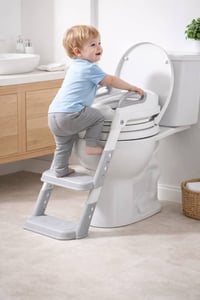 مقعد تدريب • مرحاض أطفال • سلم قابل للتعديل