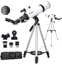 تلسكوب Celestron SCTW-80 البيع سعر٣٥٠  ويه 3عدسات كامل وعدسه 3X 078874...