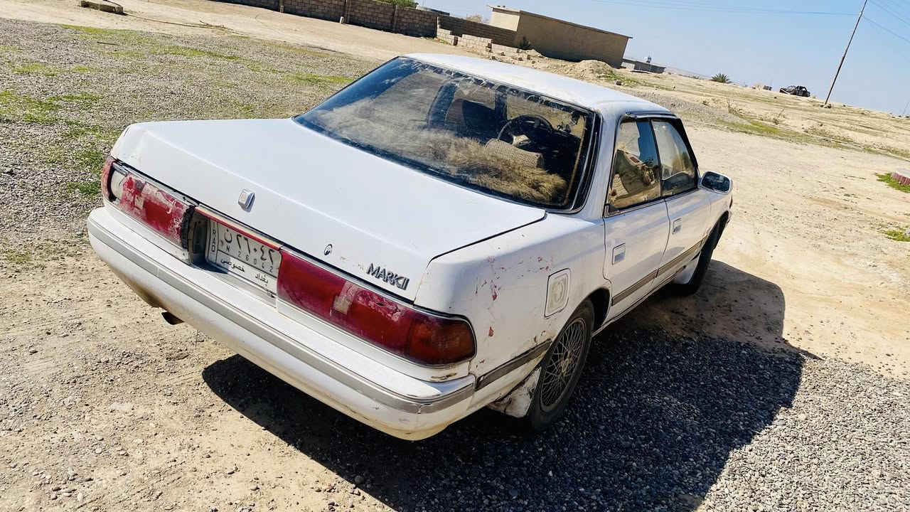 السلام عليكم ورحمة الله وبركاته مارك عضم بيضه رقم بغداد باسمي سياره نضربت عندي  بالصندوك وصلحته بيه ضعف بالگير يعني مابيه شلعه كل النمر تجي لأكن بدون شلعه وما عرّف السبب أراوس حسب القناعه***********
