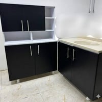 كاونتر MDF • ٣ قطع • سنك مرمر