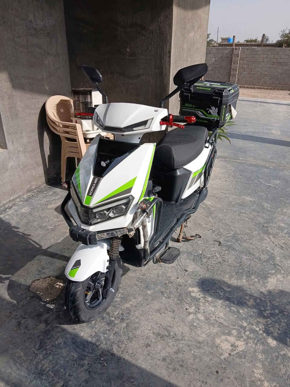 السلام عليكم
للبيع سكنس كوري ام ار 2025
نضام تشغيل/سويج/بصمه/كرت 
نضام ام بي ثري داخلي 
اربع سرع سرعه 99
6باتري جدد فول شرط فحص
سعر 600
 ***********
