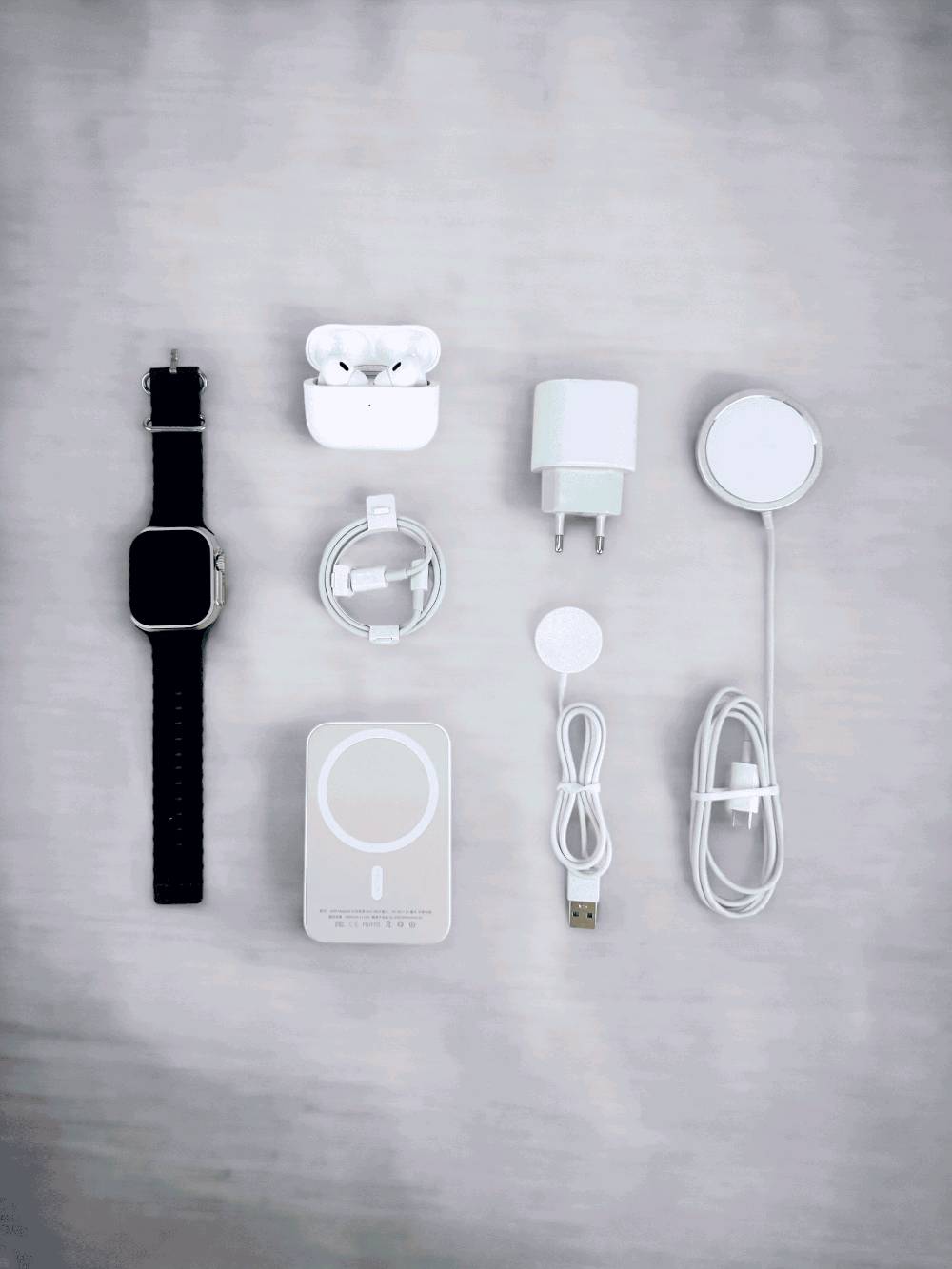 🔥 عرض مميز لا يفوّت 🔥

🎧⌚ بوكس سماعات الجيل الخامس + ساعة Ultra X8
كل اللي تحتاجه بباكج واحد وبسعر خرافي!

📦 المحتويات:
✔️ ساعة Ultra X8
✔️ سماعات الجيل الخامس
✔️ شاحن لاسلكي (بوربنك محمول)
✔️ شاحن لاسلكي كهرباء
✔️ كيبل شحن ايفون
✔️ كيبل شحن الساعة

🎧 مميزات السماعات:
✨ تصميم مطابق للأصلية
✨ تعمل على IOS و Android
✨ تشغيل/إيقاف تلقائي عند الاستخدام
✨ استقبال المكالمات بسهولة
✨ صوت نقي وعالي الجودة
✨ تدعم Siri وتتبع الموقع
✨ بلوتوث سريع ومدى بعيد
✨ مايكروفون واضح

⌚ مميزات الساعة:
✨ تصميم Ultra مطابق للأصلية
✨ شاشة لمس كبيرة (49mm)
✨ تدعم IOS و Android
✨ إجراء واستقبال المكالمات
✨ تتبع النشاط والرياضة
✨ قياس نبضات القلب ومراقبة الجسم
✨ تتبع النوم
✨ تشغيل الموسيقى من الساعة
✨ تطبيق خاص للتحكم
✨ سير ربر مريح

💰 السعر: 47,000 دينار عراقي فقط
🚚 التوصيل: 5,000 دينار

📞 للحجز والاستفسار: ***********

⚡ الكمية محدودة… احجز قبل النفاذ!