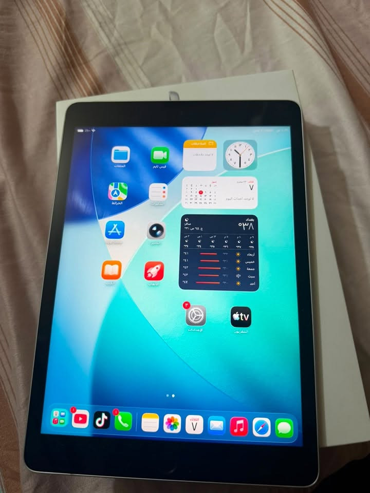 السلام عليكم
ايباد 9

ذاكرة 64

بطارية

بطارية 98🔋

ويا كارتونة فقط

مكفول كفالة عامة 

نضافة 100/95

سعرة 260 وبي مجال بسيط 

مكاني بغداد البلديات 
***********
