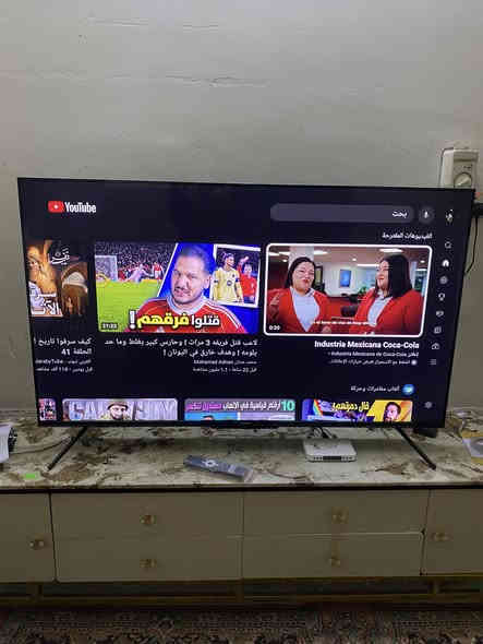 للبيع شاشه سمارت 55بورصه شركه المتين 4k بذاكره عشوائيه 12كيكه بايت بسعر مناسب جداً 
للتواصل ***********
