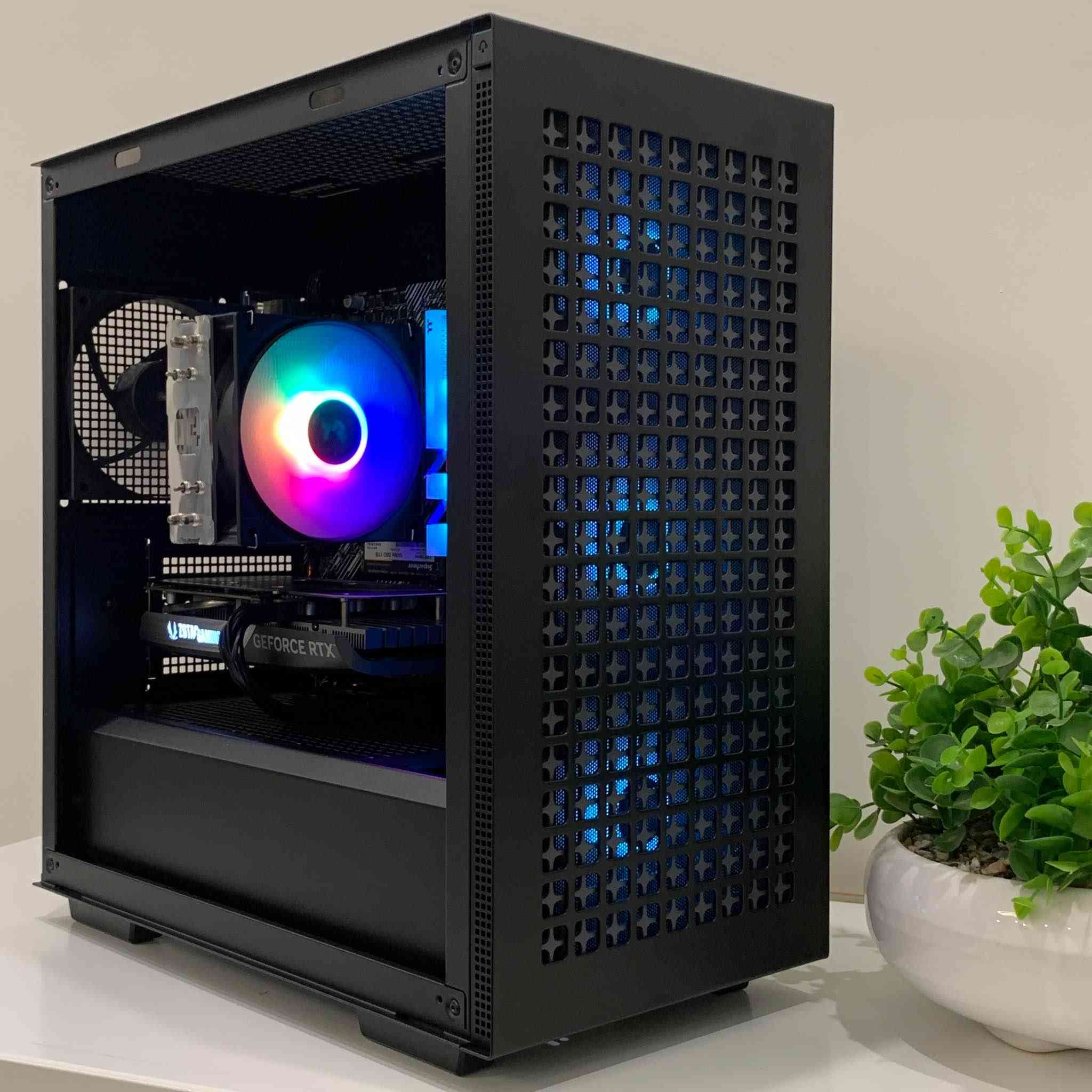 CPU: AMD Ryzen™ 5 5600X (6C / 12T)
CPU Cooler: DeepCool AG400 Air Cooler
MOBO: ASUS PRIME B550M-K
RAM: T.T. ToughRAM RGB 16GB DDR4-3600MHz
SSD: SuperHeer E400 1TB NVMe M.2 New
GPU: Zotac NVIDIA GeForce RTX™ 4060 8GB
PSU: MSI MAG A600BN 600W
Case: DeepCool CH370 4Fans New السليمانية, العراق


**إذا كنت صاحب هذا الإعلان وتريد حذفه لأي سبب، رجاءا أرسل رسالة إلى الدعم الفني**