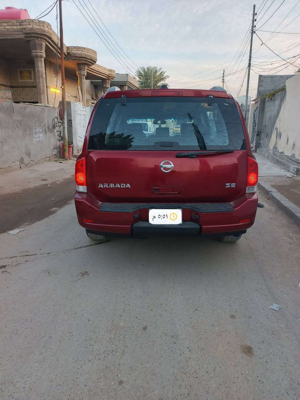 سلام عليكم…
نيسان ارماده 2008 رقم بغداد الماني مشروع وطني مكينهV8 بدون حادث صبغ حزام للجماليه منضومة غاز وبانزين السياره فول مواصفات  Le
بصمه
فتحه
تحكمات
تبريد4قطع 
جلد+كشنات كهربائ
كامره حساسات
جنطه كهربأ
مري كهرباء
دوسه سكليتر كهرباء متحركه
السعر(90)مكاني بابل الحصوه
الشراي يتصل(***********)
