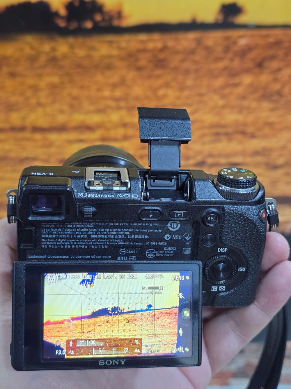 كاميرا Sony nex 6
صورة وفيديو Full HD معروفة بدقتها 
للبيع نظيفه جدا مع عدسة 16-50 وتكدر تغيرها حسب رغبتك
مع بطاريات عدد 4 وشاحنة عدد 2 يعني تصوير ووقت مفتوح
حقيبة صغيرة .

ملاحظة فقط لمبة الفلاش عاطلة رجاءا الإنتباه على هذه المسألة .. 
الكاميرا غير داخله لاي تصليح