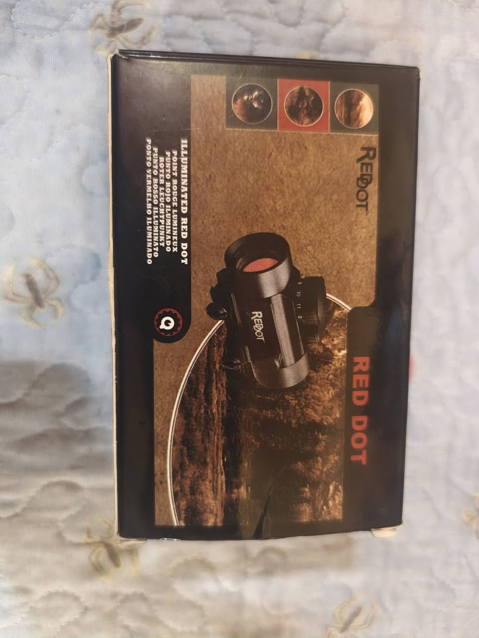 هذا المنتج هو منظار Red Dot (نقطة حمراء) من نوع 1x30 أو 1x40.المنظار مضاء ويمكن استخدامه مع بنادق الصيد أو بنادق الهواء.يعمل المنظار ببطارية ليثيوم 3 فولت من نوع CR2032.


**إذا كنت صاحب هذا الإعلان وتريد حذفه لأي سبب، رجاءا أرسل رسالة إلى الدعم الفني**