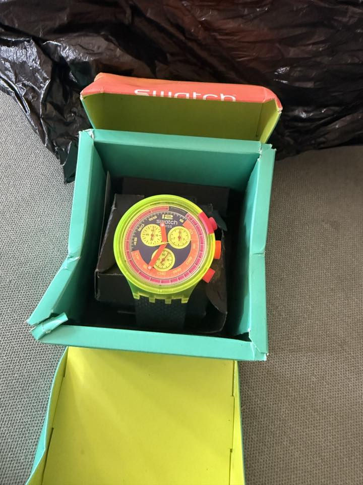 ساعه ماركة سواج سويسري اصلي مع كامل ملحقاتها

ساعه لوك ستيكر 

ميزات
القطر :
47.00 ملم
سُمك :
14.00 ملم
المسافة من العروة إلى العروة :
52.50 ملم
آلية الحركة :
كوارتز
مقاومة المياه :
3 بار
خامة السوار :
خامة من مصدر حيوي
خامة المشبك :
خامة من مصدر حيوي
إبزيم السوار :
نصف إبزيم
خامة جسم الساعة :
خامة من مصدر حيوي
فئة المجموعة :
SWATCH NEON
نوع العبوة :
قياسي
اللون :
أصفر
لون السوار :
أزرق
لون ميناء الساعة :
أزرق
لون جسم الساعة :
أصفر
الطوق :
خامة من مصدر حيوي
الزجاج :
خامة من مصدر حيوي
شكل جسم الساعة :
دائري
فئة المنتج :
BIG BOLD

سعرها 130 الف


**إذا كنت صاحب هذا الإعلان وتريد حذفه لأي سبب، رجاءا أرسل رسالة إلى الدعم الفني**