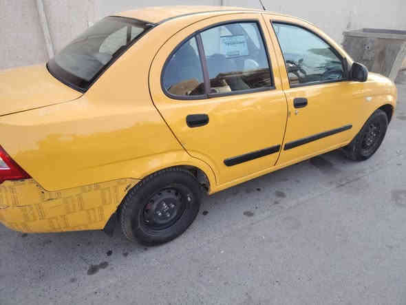 سلام عليكم للبيع سياره طيبه تكسي رقم بغداد الماني بسمي شرط التحويل وكير ومحرك شرط  وصدر جديد تايرات جديد كير عادي لون صفره بيها طخه بل جاملغ وممصلحه موجوده بل صوره فقط بس هاي طختها مكاني تكريت السعر 38$ مكاني تكريت ***********
