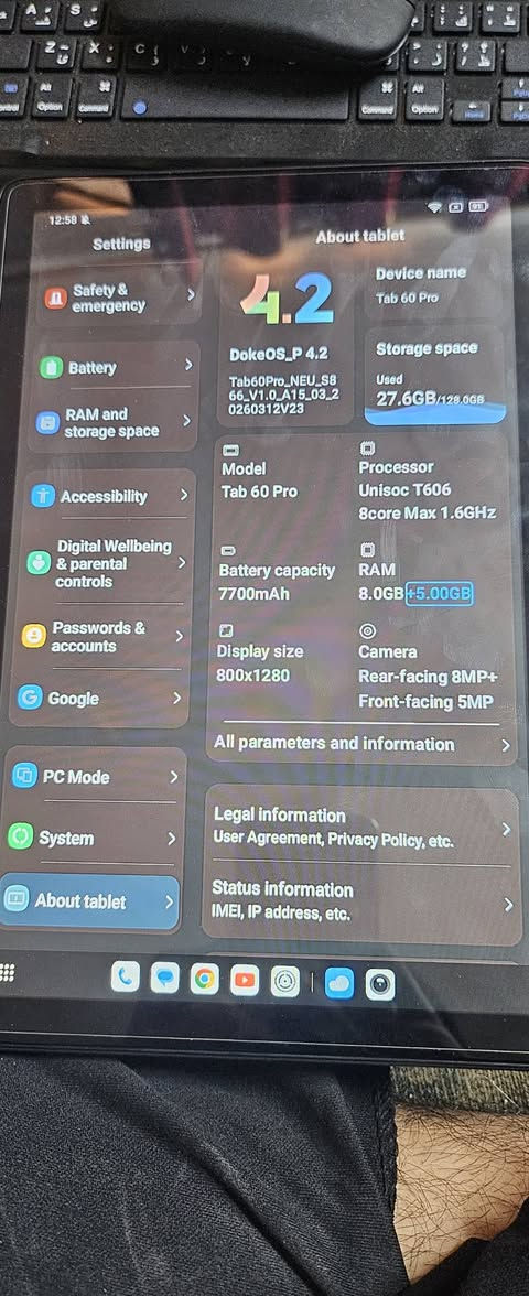 سلام عليكم تاب بلاك فيو Tab 60 pro للبيع او للمراوس سعر 200
ملحقات كامله
ذاكره128
عشوائيه 24
يجي ويا ماوس وكيبورد هديه
تاب استخدام اقل من اسبوع 
يفيد للدراسه والتصفح 
بطاريه7700
شاشه حجم10.1انج 
مكاني نجف كوفه
توصيل لايوجد


**إذا كنت صاحب هذا الإعلان وتريد حذفه لأي سبب، رجاءا أرسل رسالة إلى الدعم الفني**
