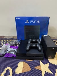 بلي 4 فات نص تيرا مع كارتونه ومع كامل ملحقات جوستكات 2 تجاري مع يوبي ا...