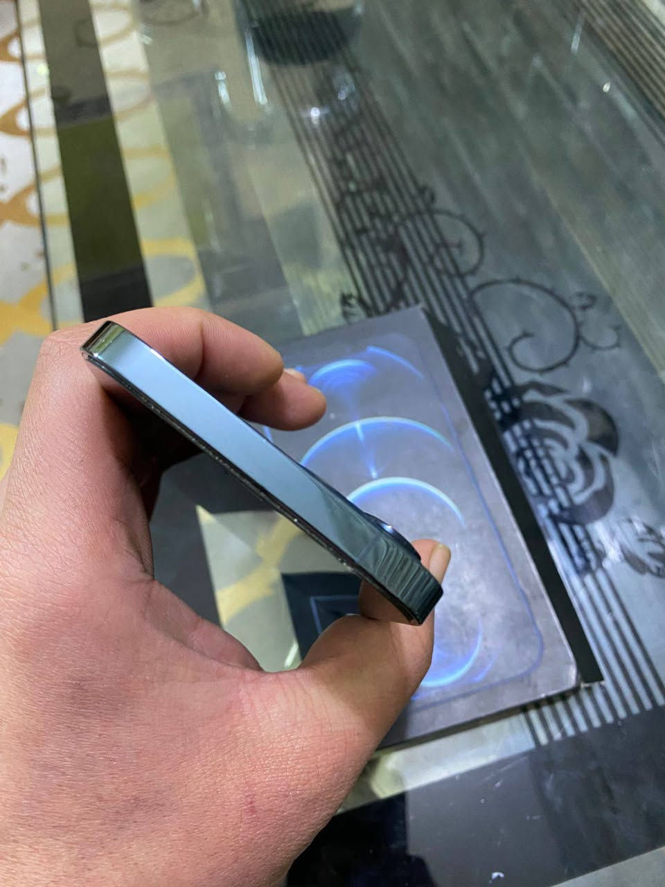 السلام عليكم ايفون 12 برو ماكس الجهاز وتر ما مفتوح مكفول كامله كل غراضة بطارية 73
بيع فقط ما اراوس  ولا عندي توصيل
السعر 450 وبي مجال بسيط 
عنواني بغداد حي اور 
***********
