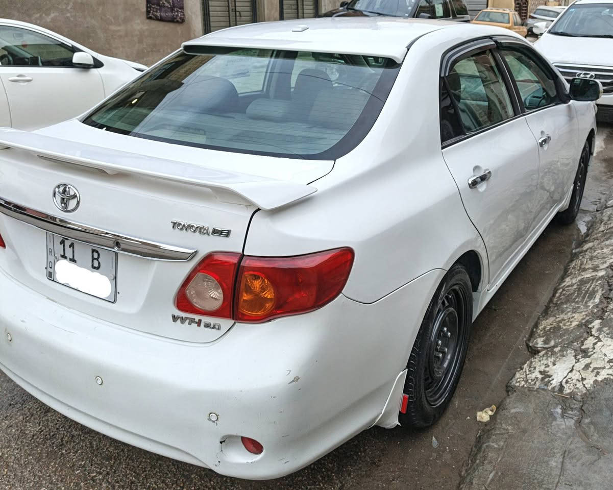 سلام عليكم
‏كورلا وارد أمريكي ٢٠٠٩ 
‏بجم كبس شاصي ولغد مكفولات 
‏محرك ١٨٠٠ وتبريد وتدفئة مكفولات 
‏حادثه باب سايق بدون دواخل 
‏بيه صبغ بابين نصفهن من جوه جهة يمنه 
‏بيه رصعات بالقمارة معدله بجهاز بي دي أر
‏وبيه طخه بالحوض من جوه معدله أثر صخره 
‏رقم بغداد إنكليزي بسمي 
‏صدر أمامي جديد زوج تايرات اماميه قاعده فيت بم تفصيخ شاشة وكامره وحساسات خلفيه 
‏بيه منظومة زنون عالي وبلوجكترات 
‏إتصال *********** بي واتساب مكانه بغداد
