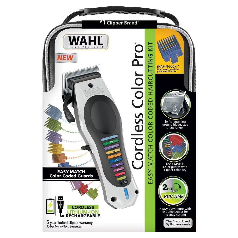 هذه مجموعة ماكينة حلاقة Wahl Color Pro التي تتميز بأمشاط ملونة لسهولة التعرف على أطوال القص.تتضمن المجموعة 8 أمشاط توجيه بلاستيكية بأطوال تتراوح من 3 ملم إلى 25 ملم.تأتي الماكينة بشفرات ذاتية الشحذ لضمان دقة واستمرار الأداء


**إذا كنت صاحب هذا الإعلان وتريد حذفه لأي سبب، رجاءا أرسل رسالة إلى الدعم الفني**