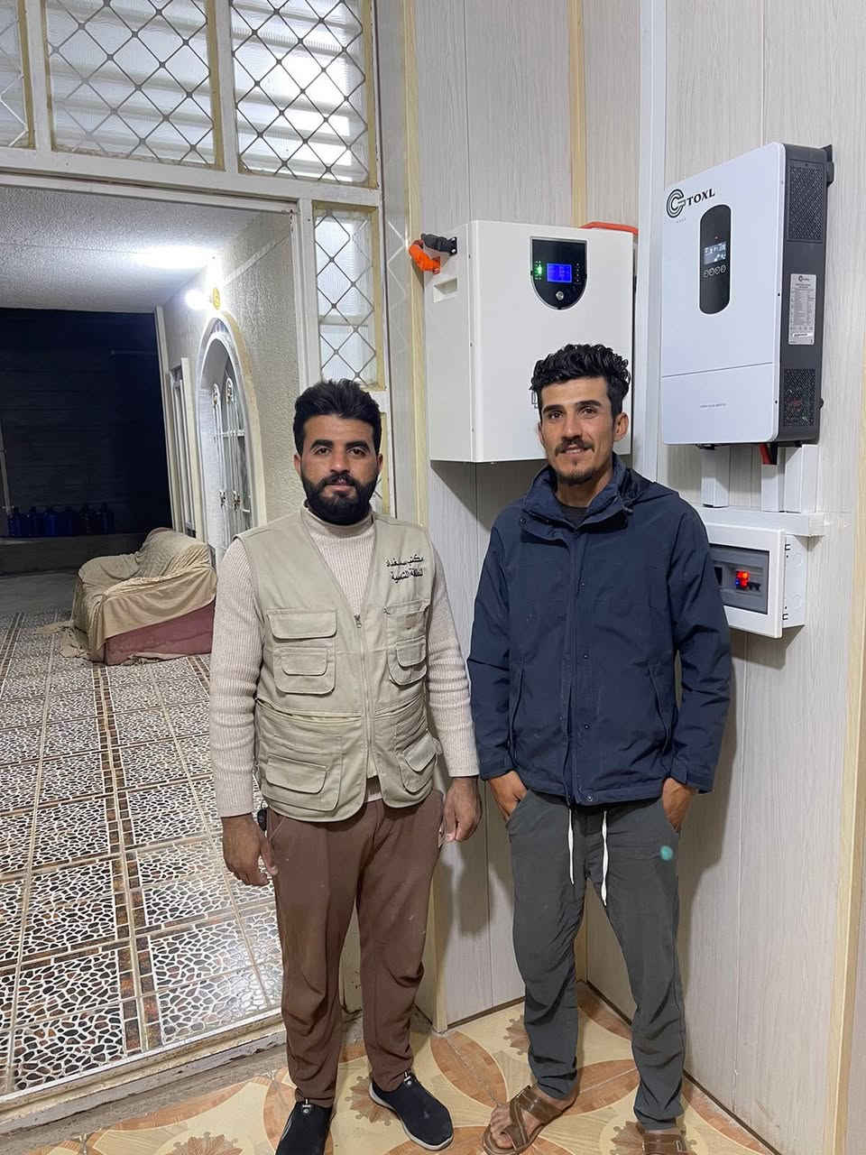 سما بغداد للطاقة الشمسية
في محافظة صلاح الدين 📍

تواصل سما بغداد للطاقة الشمسية أعمالها في توفير الطاقة البديلة، حيث تم بعون الله ربط منظومتين طاقة شمسية:
 منظومة للأخ محمد
 منظومة للأخ مصطفى

سعة كل منظومة: 10 أمبير (ليلي ونهاري)

مواصفات المنظومة:
 • بطارية Shesaj بضمان 10 سنوات
 • ألواح طاقة شمسية بضمان 30 سنة
 • انفيرتر بضمان سنتين

 عمل متقن وطاقة مستقرة بإذن الله

📞 للحجز والاستفسار:
***********
وائل أبو محمد
