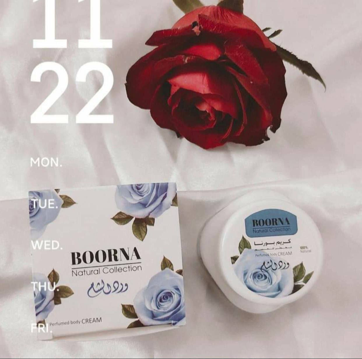 كريم بورنا💟وردة الشام💟
 كريم مزيل تعرق من بورنا ورد الشام 
معطر للجسم ومقاوم للتعرق 
مصنع من العطور الفرنسية 
لرائحة تدوم طوال النهار 
كريم بورنا ورد الشام ..


**إذا كنت صاحب هذا الإعلان وتريد حذفه لأي سبب، رجاءا أرسل رسالة إلى الدعم الفني**