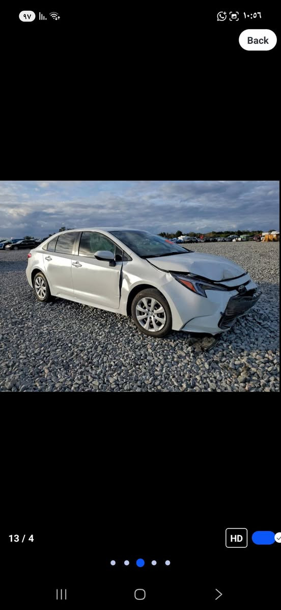 📣اعلان مزاد 📣
تويوتا كورولا مواصفات  LE  2024  
الضرر :  حادث كما موضح بالصور    
عداد المسافه : mill 47285
 المحرك : 4 هايبرد تعمل وتسير
 5 موعد المزاد :2026/1/6 الساعة  
مدة الوصول 60 يوم الى 75 يوم المنافذ الحدودية

⚠️⚠️

الاستفسار ***********
  
العنوان بغداد / المنصور
