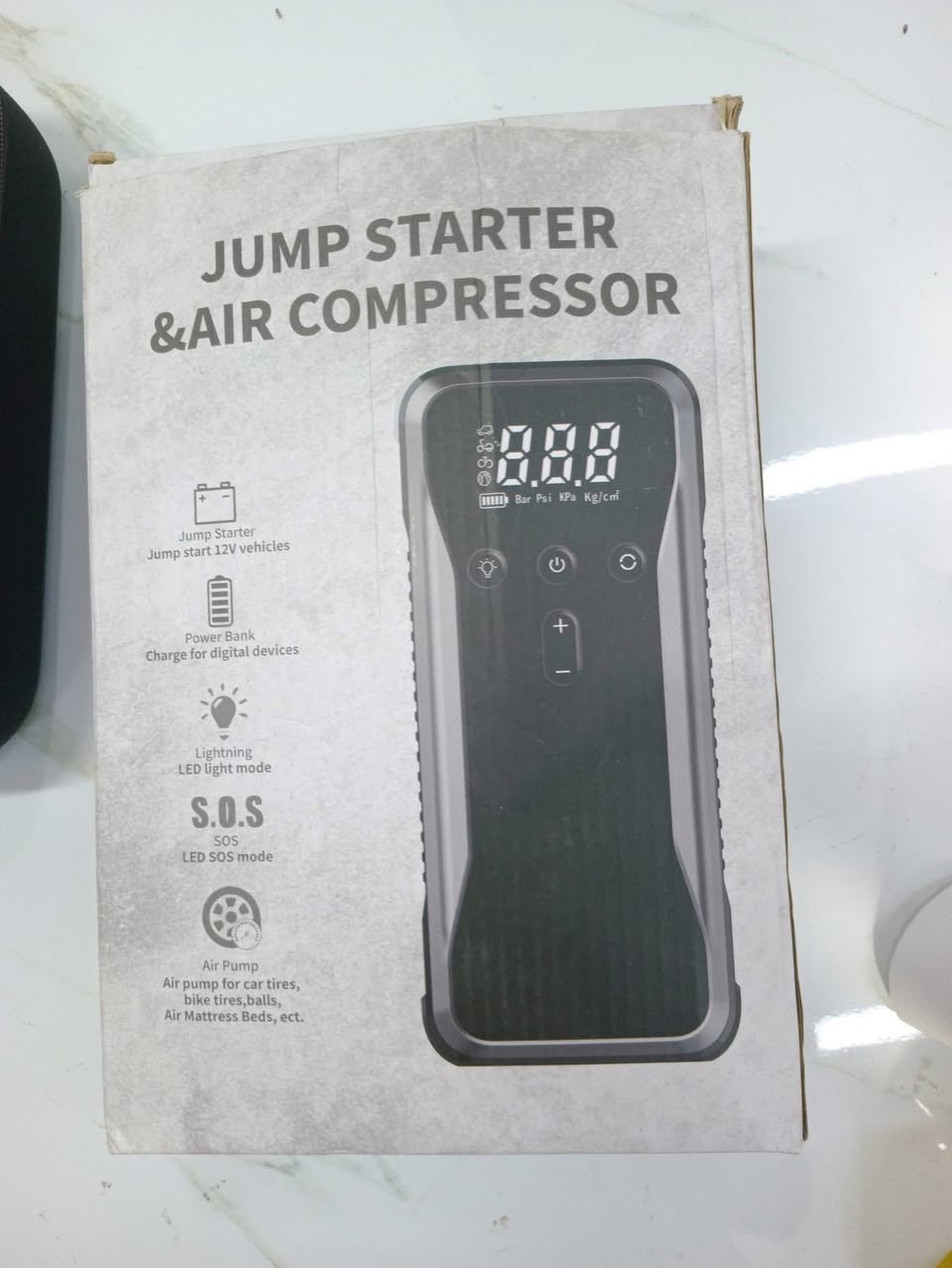 🚗🔋
جهاز تشغيل سيارة (Jump Starter) + منفاخ تايرات
قطعة عملية ومفيدة بكل سيارة 👍
تشغل البطارية وتنفخ التايرات بسهولة
• تشغيل سريع للسيارة
• منفاخ هواء مدمج للتايرات
• شاشة رقمية واضحة
• إضاءة LED للطوارئ
• حجم عملي وسهل الحمل
الجهاز جديد وجاهز للاستخدام ✨
للاستفسار مراسلة خاص
***********
