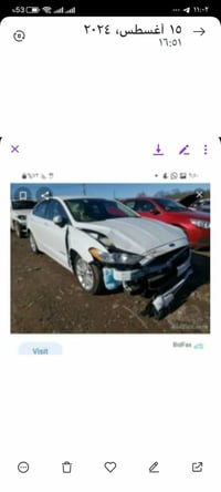 للبيع فورد فيوجن هايبرد 2019 مواصفات SE ماشية 81 مايل رقم بغداد بسمي ت...