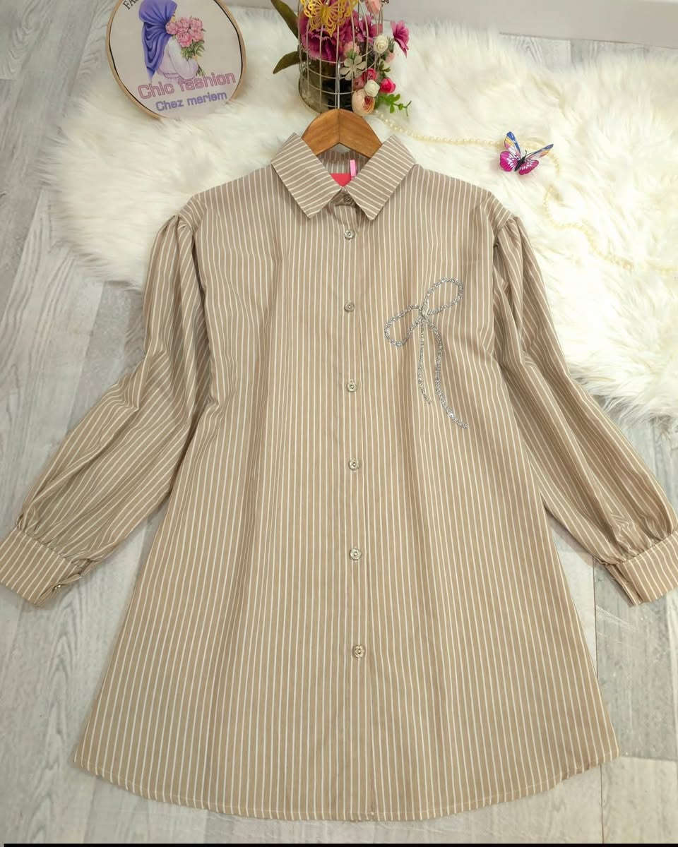 قميص نسائي المخطط باللونين الأزرق والبيجي طويلة. 
مجمع تخفيضات ما شاء الله   
مقابل الباب الجانبي لمستشفى الإمام علي عليه السلام
 مجاور صيدلية داليا


**إذا كنت صاحب هذا الإعلان وتريد حذفه لأي سبب، رجاءا أرسل رسالة إلى الدعم الفني**